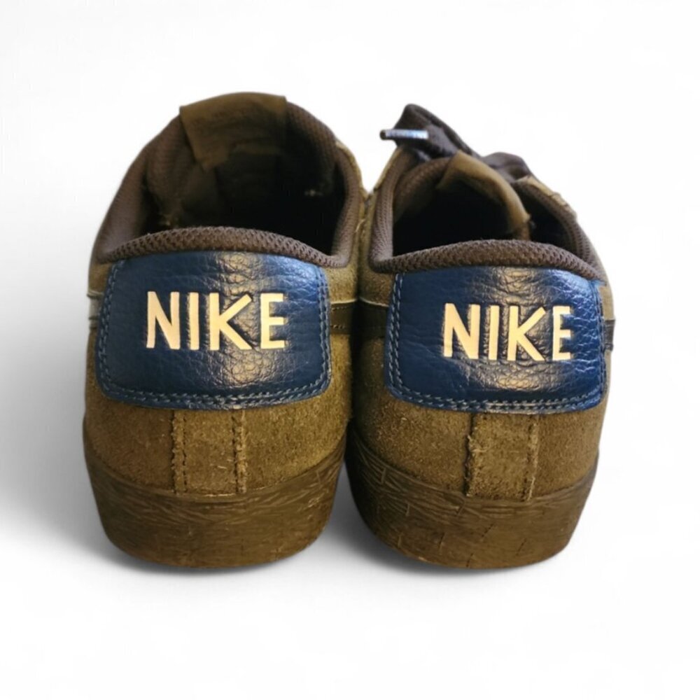 Nike SB Zoom Blazer Low skate shoe Suede Green Sequoia Lace up Sz 8.5 864347-301 - Picture 5 of 7
